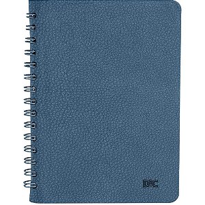 Caderneta Espiral Capa Dura Azul SMART PP 80 Folhas Tamanho A6
