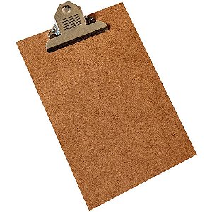 Prancheta Duratex 1/2 Ofício com Prendedor Metálico Caixa com 24 Unidades