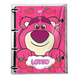 Fichário de PVC Lotso Universitário com Fecho de Botão 192 Folhas