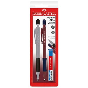 Lapiseira 0.5MM POLY SLIM Office MIX com GRIP Emborrachado Caixa com 24 Unidades