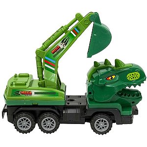 Carrinho Controle Remoto Dinossauros 2 em 1 com 2 Funções À Pilha Sortido