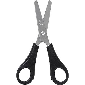 Tesoura Escolar Preta 13CM Caixa com 60 Unidades