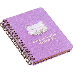 Caderneta Espiral Capa Dura BEST Friend Holográfica 80 Folhas (pacote com 2)