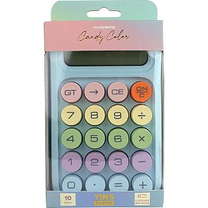 Calculadora de Mesa 10 Dígitos CANDY Color Sortida Rosa e Azul