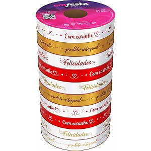 Fita Poli Decorada 15MM X 30M MIX Momentos Sortido (pacote com 10)