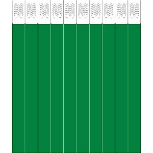 Pulseira de Identificação TYVEK Verde Bandeira 245X20MM (pacote com 50)