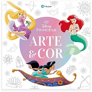 Livro Infantil de Colorir ARTE e COR Princesas 27X27CM com 36 Páginas