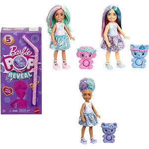 Barbie Reveal Chelsea POP - Doces Surpresa com Slime e Acessórios