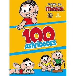 Livro Infantil Colorir 100 Atividades Turma da Mônica