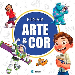Livro Infantil Colorir ARTE e COR Disney Pixar 27X27
