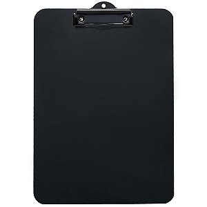 Prancheta Duratex Ofício BLACK com Prendedor Metálico Preto