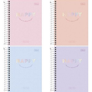 Agenda 2026 HAPPY Espiralada 176 Folhas 117X164MM (pacote com 5)