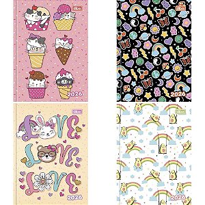 Agenda 2026 Spice Costurada Capa Dura Sortida 112 Folhas 123X166MM (pacote com 5)