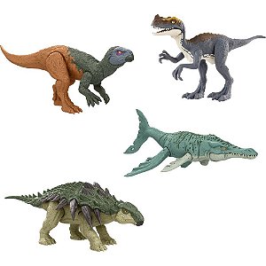 Boneco e Personagem JW Rebirth Pacote de Perigo Dinossauros