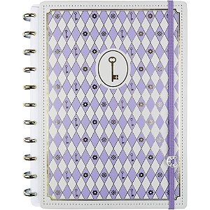 Caderno Inteligente Grande ISA Akkari Purple KEY 80 Folhas