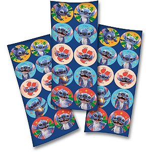 Adesivos Decorados Lilo e STITCH Pacote com 30 Unidades Live Action Filme