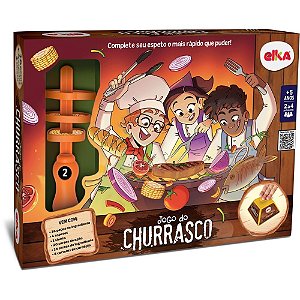 Jogo de Cartas Churrasco com Sineta e Espetos