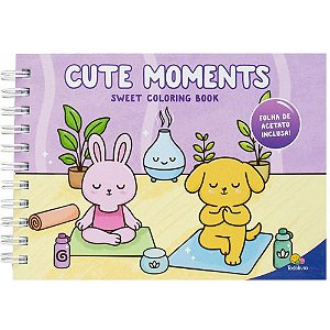 Livro de Colorir Cute Moments CD 21X15CM com 98 Páginas