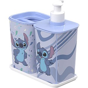 Utensílios para Banheiro STITCH KIT Banho com 2 Peças Decorativas