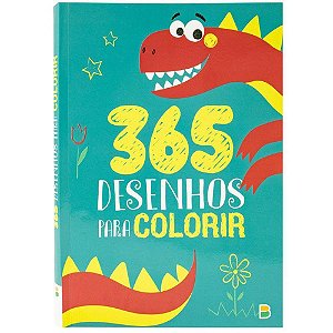 Livro Infantil Colorir 365 Dinossauro para Colorir com 288 Páginas