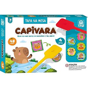 Jogo Tapa NA Mesa Capivara com 48 Pares