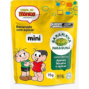 Doce Turma da Mônica Bananinha Tradicional 70G Natural e Saudável