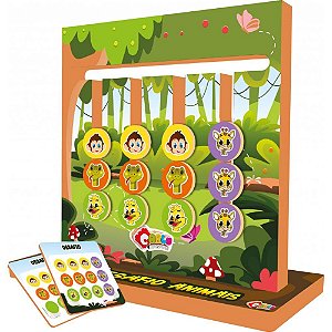 Jogo Educativo Desafio Animais em MDF