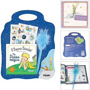 Diário o Pequeno Príncipe Meu Diário Mágico com Adesivos e Caneta