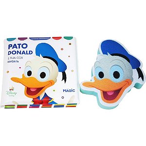 Livro para Banho Pato Donald com Esponja 14X14CM