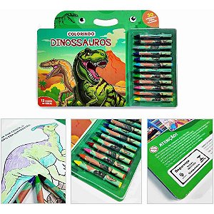 Maleta para Pintura Colorindo Dinossauros