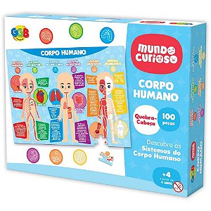 Brinquedo Pedagógico Corpo Humano 100 Peças