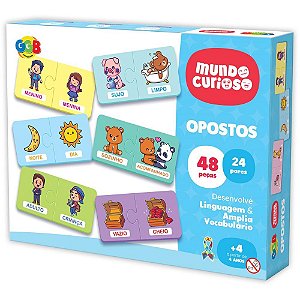 Brinquedo Pedagógico OPOSTOS 48 Peças