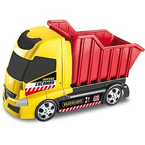 Caminhão Trucking Caçamba 29CM com PÁ, Rastelo e Roda Livre Sortido