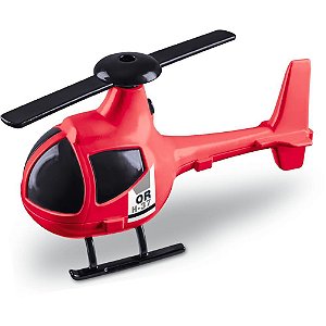 Helicóptero HELI-FIRE 23CM Bombeiro Resgate Vermelho