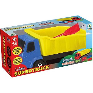 Caminhão Super TRUCK Caçamba Verão com Rastelo, PÁ e Forminhas