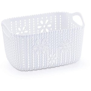 Cesta Organizadora Floral Branca 3,5L