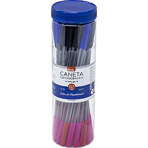 Caneta Esferográfica TWO GO 0,7MM Pote com 24 Unidades