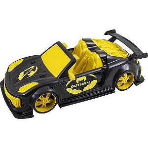 Carrinho Gotham Preto com Amarelo 37,5X17X11CM para Crianças
