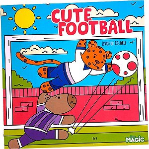 Livro de Colorir Cute Football 48 Páginas 24X24CM Magic KIDS