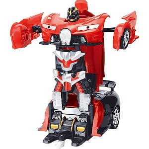 Carrinho Controle Remoto Megaformers Neptune R/C 1:18 Vermelho