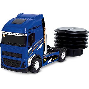 Caminhão TRUCK Bruto Super FAST com Rodas Livres e Adesivos Esportivos