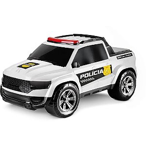 Carrinho Polícia PICK-UP Alien com Capota Móvel e Ação Intergaláctica