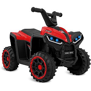 Veículo Elétrico Quadriciclo 6V Vermelho para Crianças ATÉ 30KG