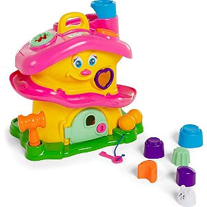 Brinquedo Educativo Activity House Rosa