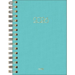 Agenda 2026 Tiffany Capa Dura Espiralada 184 Folhas 136X194MM Pacote com 4