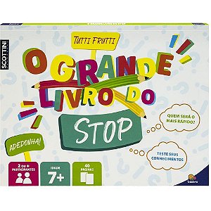 Livro de Atividades Scottini Livro STOP 28X21CM 40 Páginas Educativo e Divertido