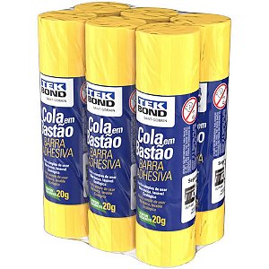 Cola em Bastão 20G SHRINK Pacote com 06