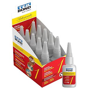 Cola Adesivo Instantâneo Artesanato Nº1 20G Caixa com 10