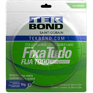 Fita Dupla Face Fixa Tudo Acrílica 25MM X 20M