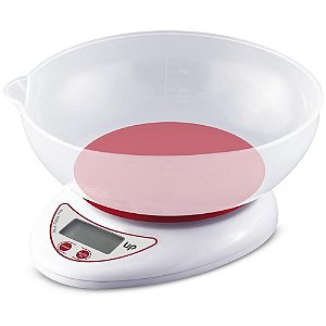 Balança de Cozinha UP Home Digital com Tigela Removível 5KG Função Tara